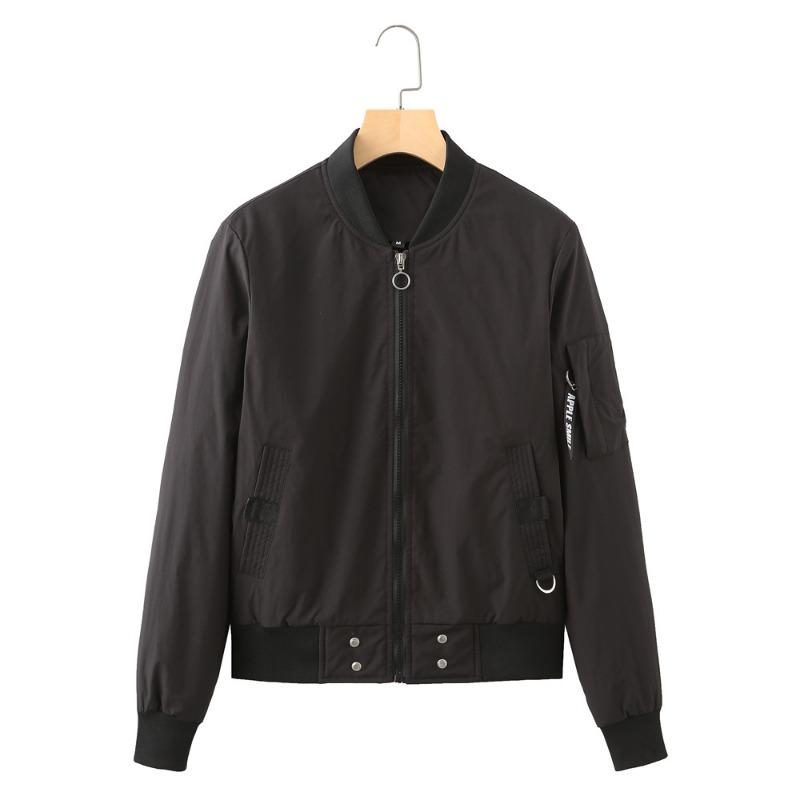 2 new fashion popular stand-up collar urban casual cotton clothes pilot jacket spring and autumn coat women