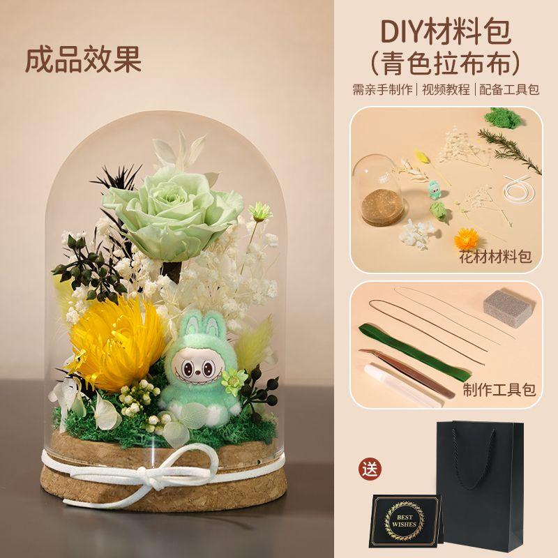 DIY Preserved Flower Material Kit  Rose Preserved Flower Decorative Handcrafted Gift