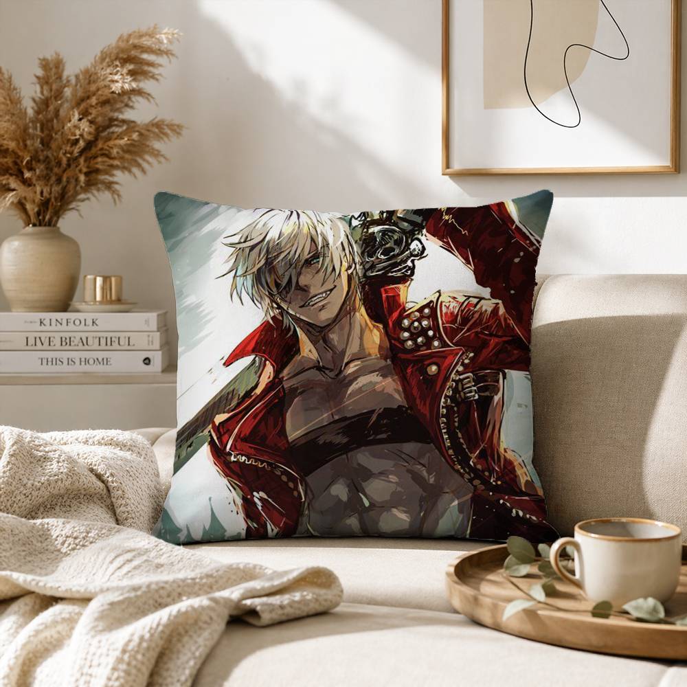 D-Dante D-Devil May C-Cry Pillow Case for Sofa Living Room Home office Decor Protective Cover