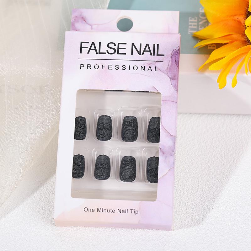 Handmade Student Style Wearable Nail Tips - Fresh, Cute, Detachable, Short Oval Design for 2026