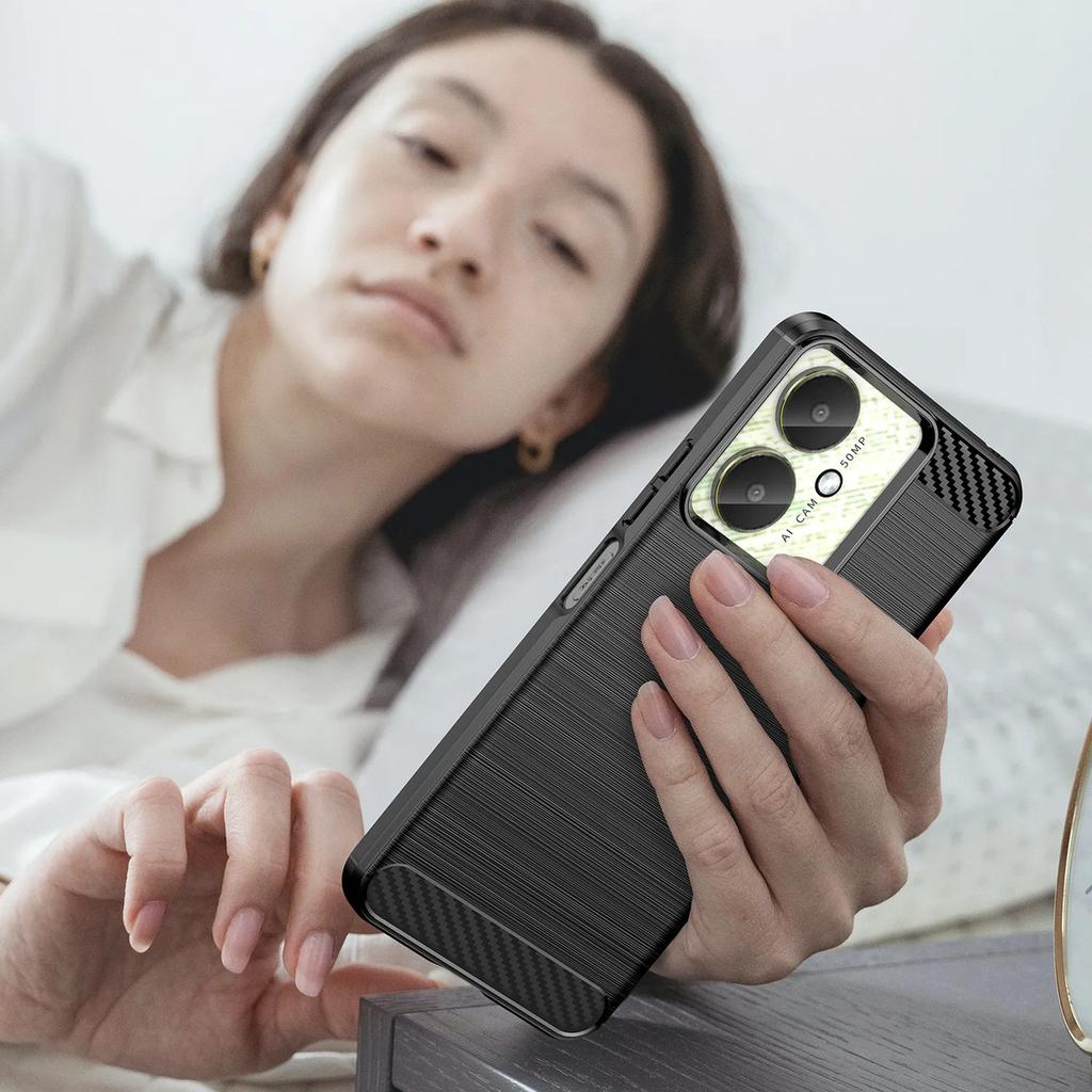 Coque de téléphone pour Xiaomi Redmi 13c 5g, Housse de protection flexible en fibre de TPU pour Xiaomi Redmi 13c 5g