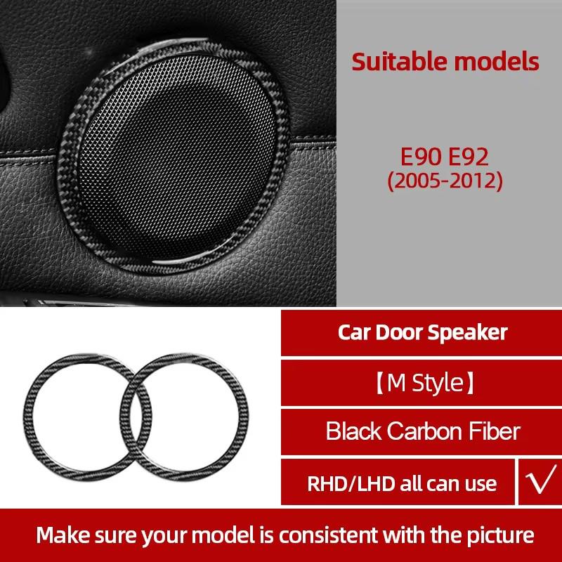 Kohlefaser Für BMW E90 E92 E93 2005-2012 Auto Mittelkonsole CD-Panel Verkleidung Aufkleber Tuning Abdeckung Dekor Auto Innenzubehör