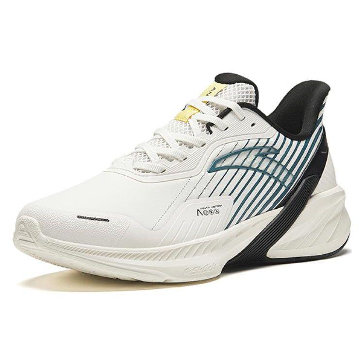 Anta Poison Spike 4 Comfortable Shock Absorption Durable Low Top Running Shoes Men Sneakers White Green 912355526-12