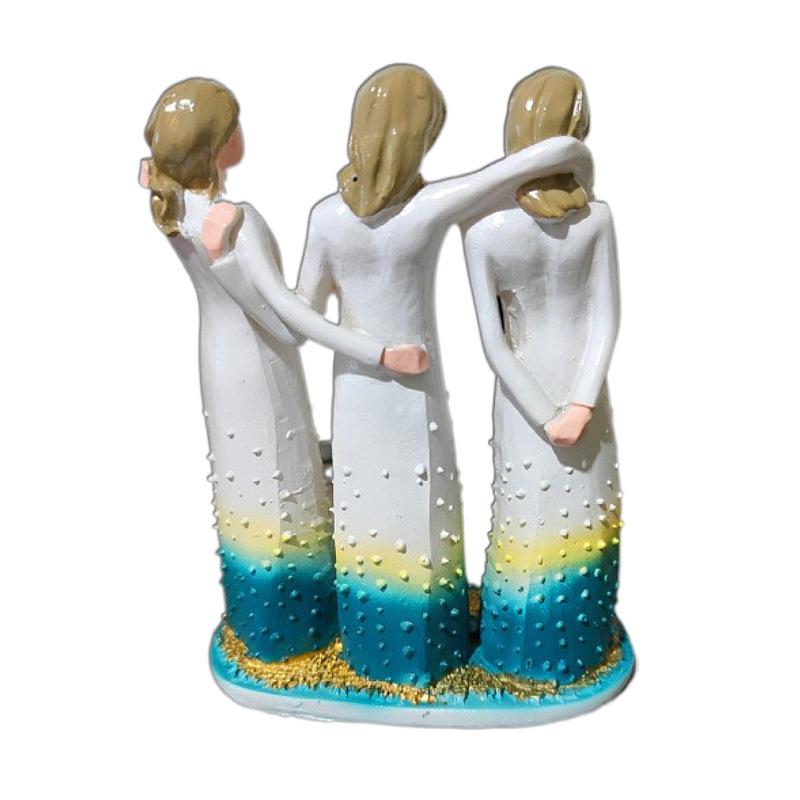 Three Women's Resin Craft Decorations Creative Gifts for Home Desktop Bedroom Decoration Festival Commemorative Gifts