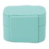 Mini Ring Storage Box PU Leather Small Jewelry Box Organizer Small Travel Earring Case Blue