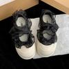 Fashion Elegant Thick Sole Shallow Mouth Casual Single Shoes for Women Autumn 2025 New Comfortable Versatile Lace Design Mary Jane Shoes