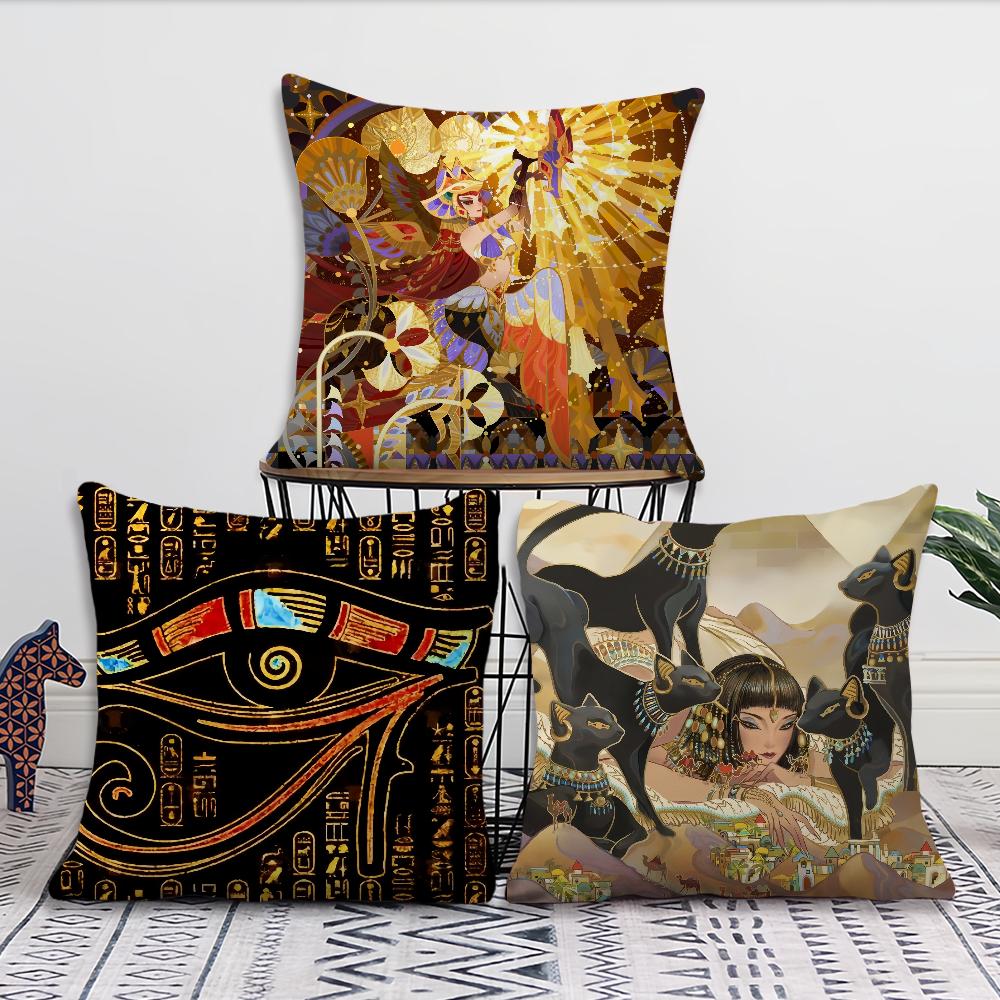 Design Ancient E-Egyptian art Comfortable soft Pillow Case for Sofa Living Room Home office Decor and Protective Covers