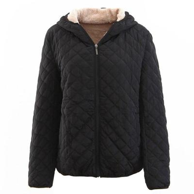 Women Jacket Black 2024 New Winter Female Fleece Cotton Outcoat Padded Jacket Women Coat Thicken Hooded Parka Ladies