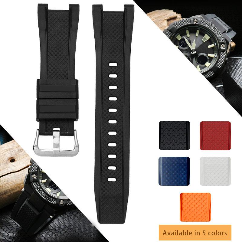 Silikonový řemínek na hodinky pro Casio G-SHOCK řady GST GST-W300 210 400G S130 S310 S330 B100 Řemínek na hodinky Sportovní pásek Náramek
