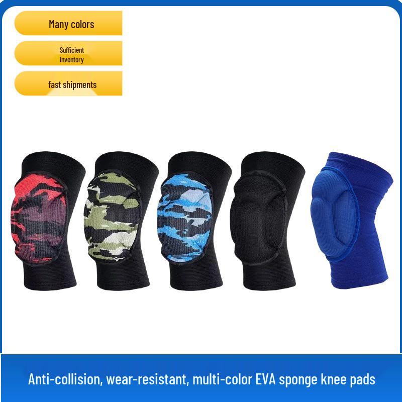 Men's Sports Knee Pads: Anti-Collision, Anti-Fall Protection for Volleyball, Football, Cycling, Dance, and Crawling.
