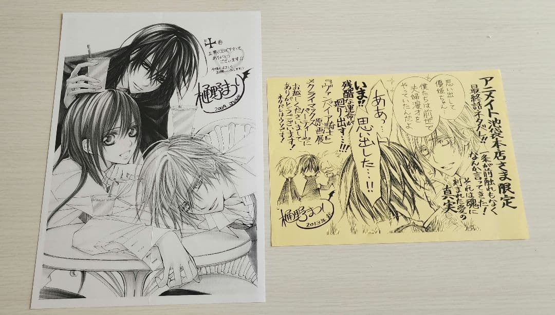 

[USED] Vampire Knight bonus paper
