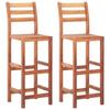 Day and Night - Day and Night Kitchen Chairs 2 Units Solid Acacia Wood