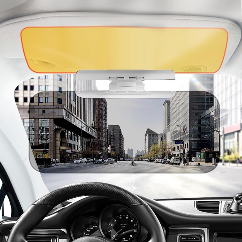 2 In 1 Car Sun Visor Polarized Sunshade Plate Clear Anti-Dazzle Car Day-night Mirror Adjustable Windshield Car Accessorie