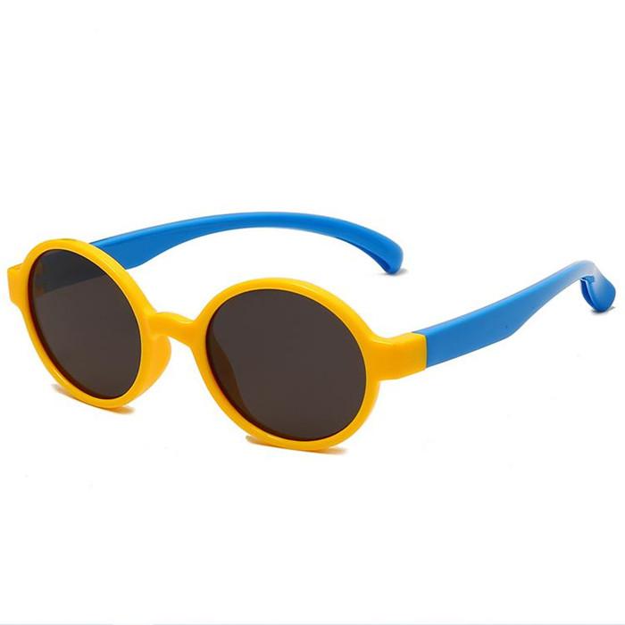 

Детские солнцезащитные очки в круглой оправе для маленьких мальчиков и девочек, летние пляжные силиконовые гибкие поляризационные очки, студенческие дорожные пляжные зонтики