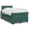 VidaXL Slatted Bed Base and Mattress Dark Green 120x200cm Velvet 3286297