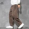2024 Retro Cord Herren Wide-Leg Freizeithose, Übergröße, Lockere Passform, Ganzjährig