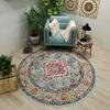 Persian Retro Ethnic Style Round Living Room Rug Coffee Table Hanging Chair Swivel Chair Floor Mat Bedroom Bedside Rug