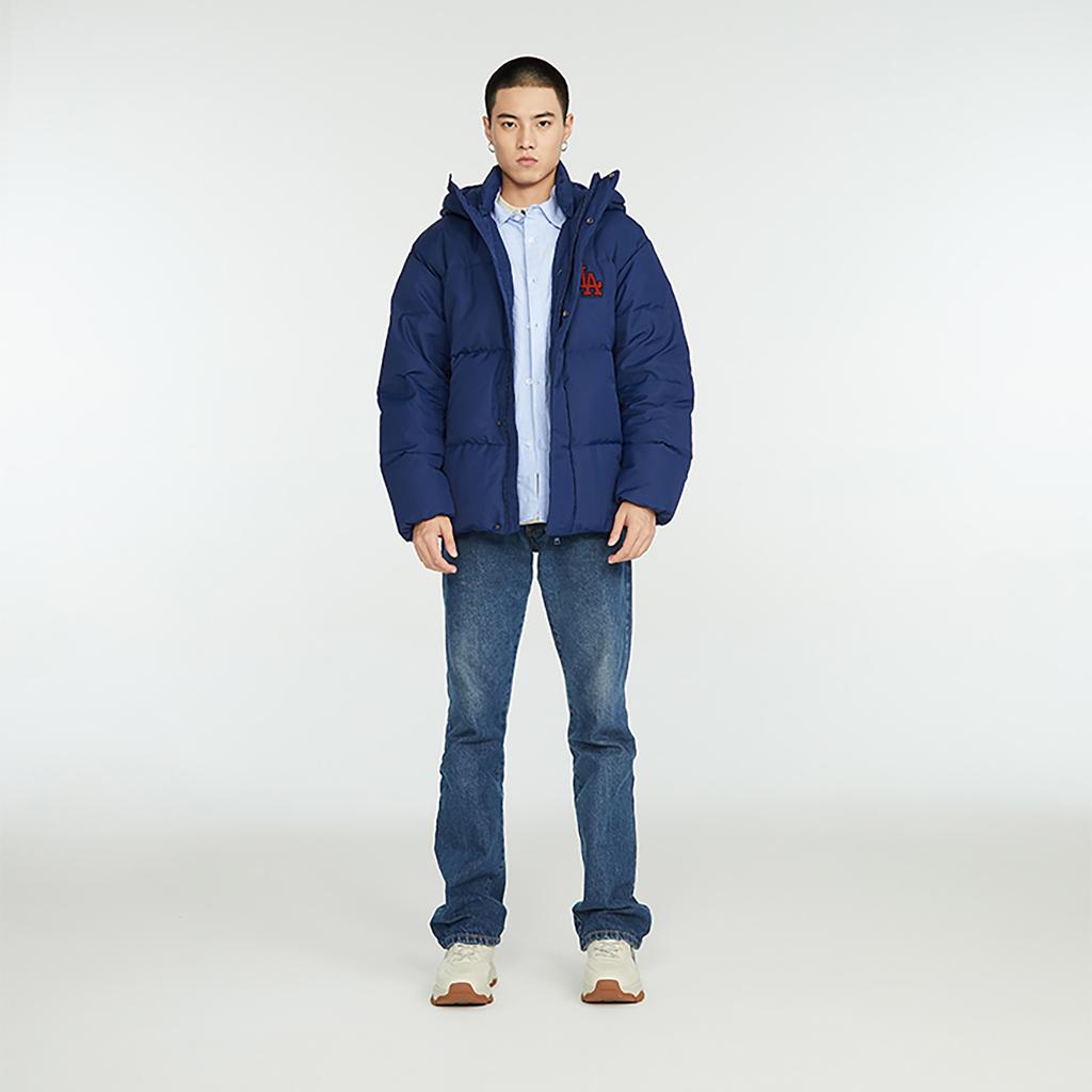 New MLB Down Jackets Unisex Navy Blue 3ADJV0236-07NYS