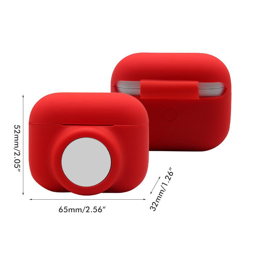 Silicone Cover Fit for IOS Pro Earbuds Anti Drop Shock Absorbing Earbud Case Protective Cover Support for AirTag