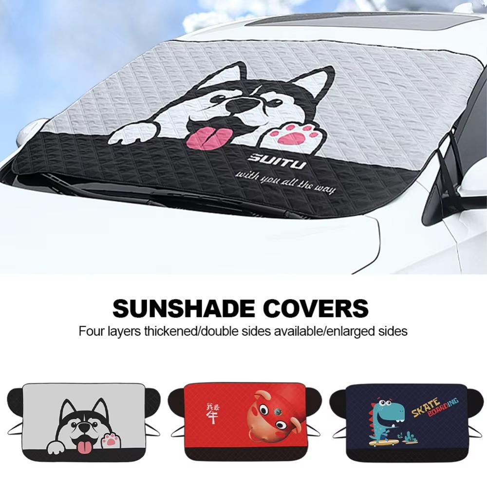 Cartoon Front Window Frost Blanket Anti-frost Car Accessories New Heat-insulating Cover Frost