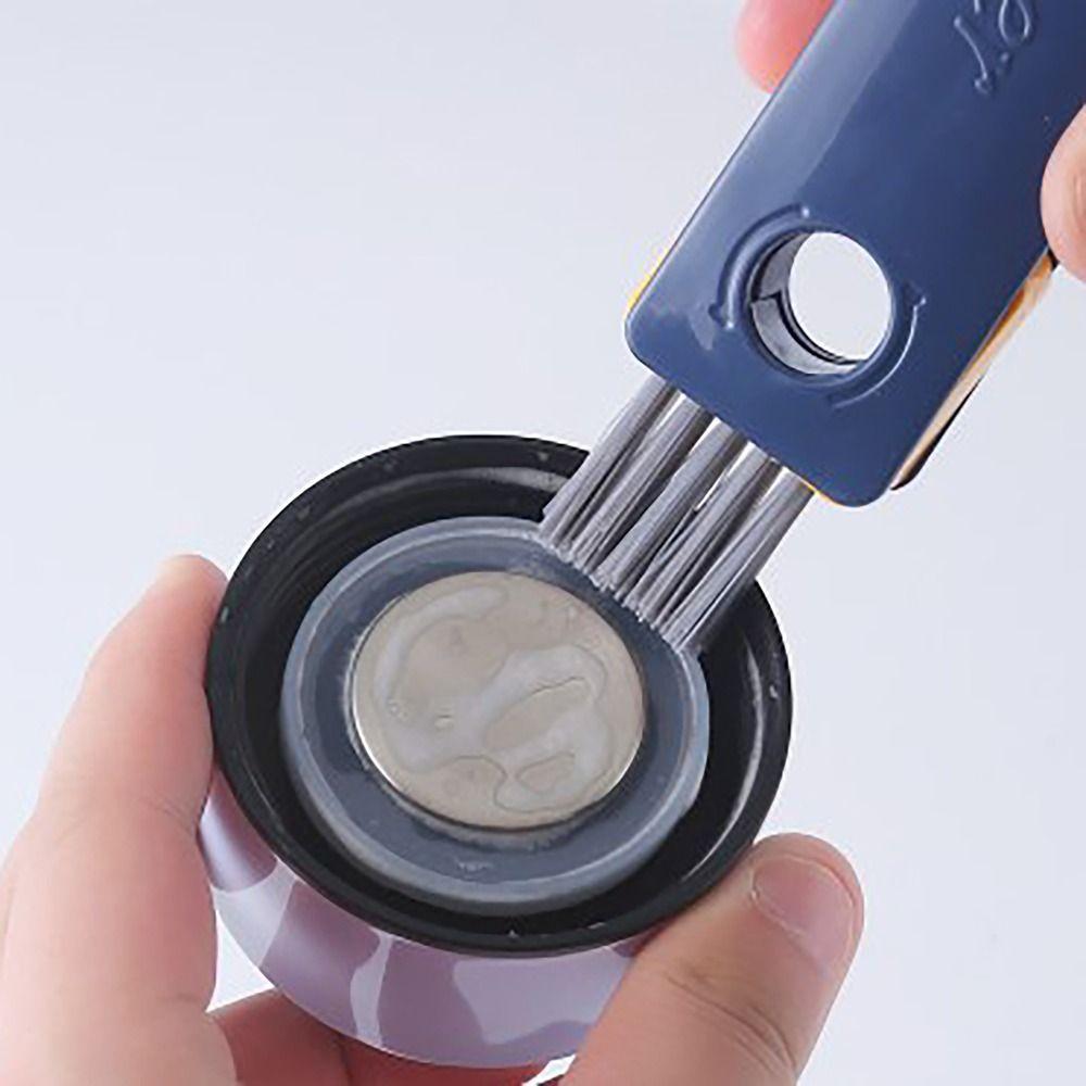 Multi-functional Water Bottles Cleaner 4-in-1 Bottle Gap Cleaner Brush  for Glass Milk Bottles