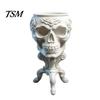 Sukkulenten Pflanzgefäß Mini Gotisches Totenkopf Pflanztopf, 3D Gedruckter Gruseliger Blumentopf, Halloween Party Dekoration Behälter, Schreibtisch für Kleine