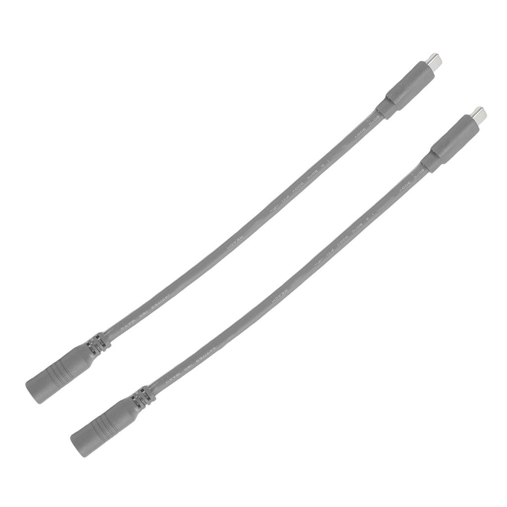 2PCS DC to USB C Adapter Cable Fit for Mini Dish Antenna 100W 5A Water Proof Plug Converter Extension Cord 0.66FT 0.2M