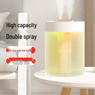Transparent Round High-Capacity Silent Desktop Humidifier
