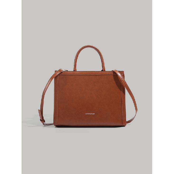 

INS Retro Simple Tote Bag High-End Feel Class Commute Briefcase Fashion Handbag Large Capacity Crossbody Bag