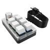6 Keys 1 Knob Mini Keyboard Customize Copy and Paste Volume Adjustment Shortcut Keys Portable Mechanical Keyboard for Game PS