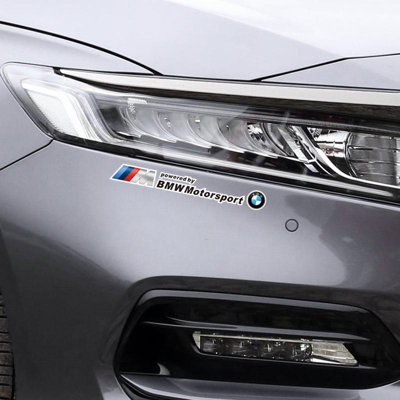 LLIT4 4Pcs Car Logo Decorate Body Stickers For BMW Performance F30 X6 G05 F40 F10 X3 E90 F20 E46 E60 E70 E39 G20 E36 E87 X7 E92 E91 X1