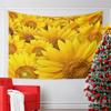 Bright Yellow Sunflower Pattern Design Pattern Wall Hanging Tapestry Decorative Tapestry Home Decor for Bedroom and Living Room