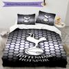 Tottenham Hotspur F.C Design Printed Pattern Duvet Cover Set – Includes 1 Duvet Cover and 2 Matching Pillowcases Bedroom Decor Christmas Gifts