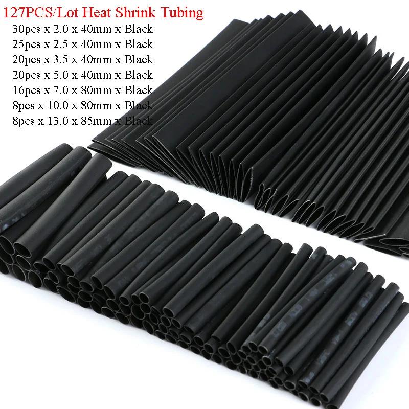 127/164/328/560/650/800PCS Heat Shrink Tube Shrinking Assorted Polyolefin Insulation Sleeving Wire Cable Sleeves Wrap