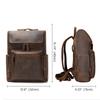 Men's Backpack Genuine Leather Travel Bag Laptop Bag Daypack luxury  Designer Leather Backpack Vintage Fashion Bagpack Bag