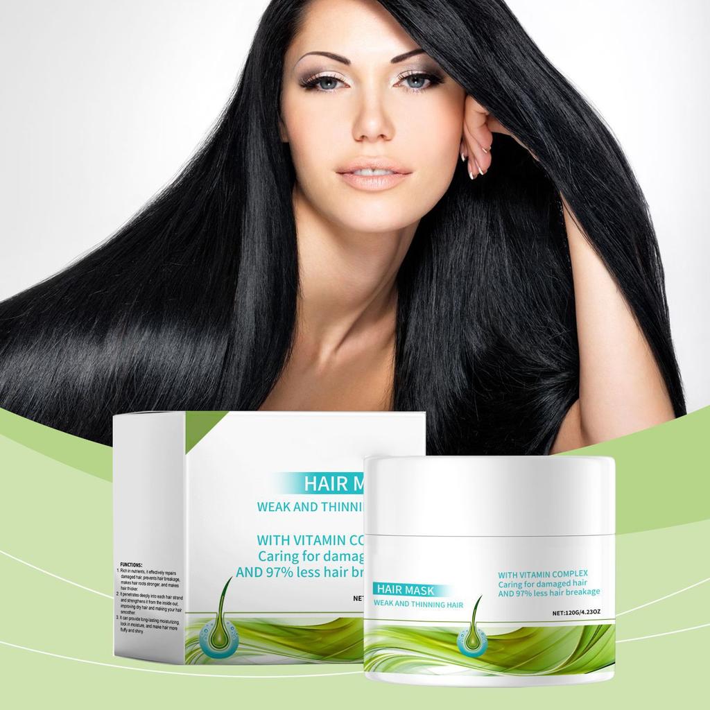 Kolagenová vyživující vlasová maska Hydratační a lesklá vlasová maska Ricinový olej Redukuje roztřepené konečky a vyživuje pokožku hlavy