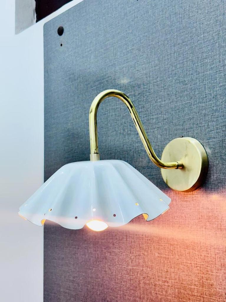 Handcrafted Brass Wall Lamp: Modern Italian Light Fixture