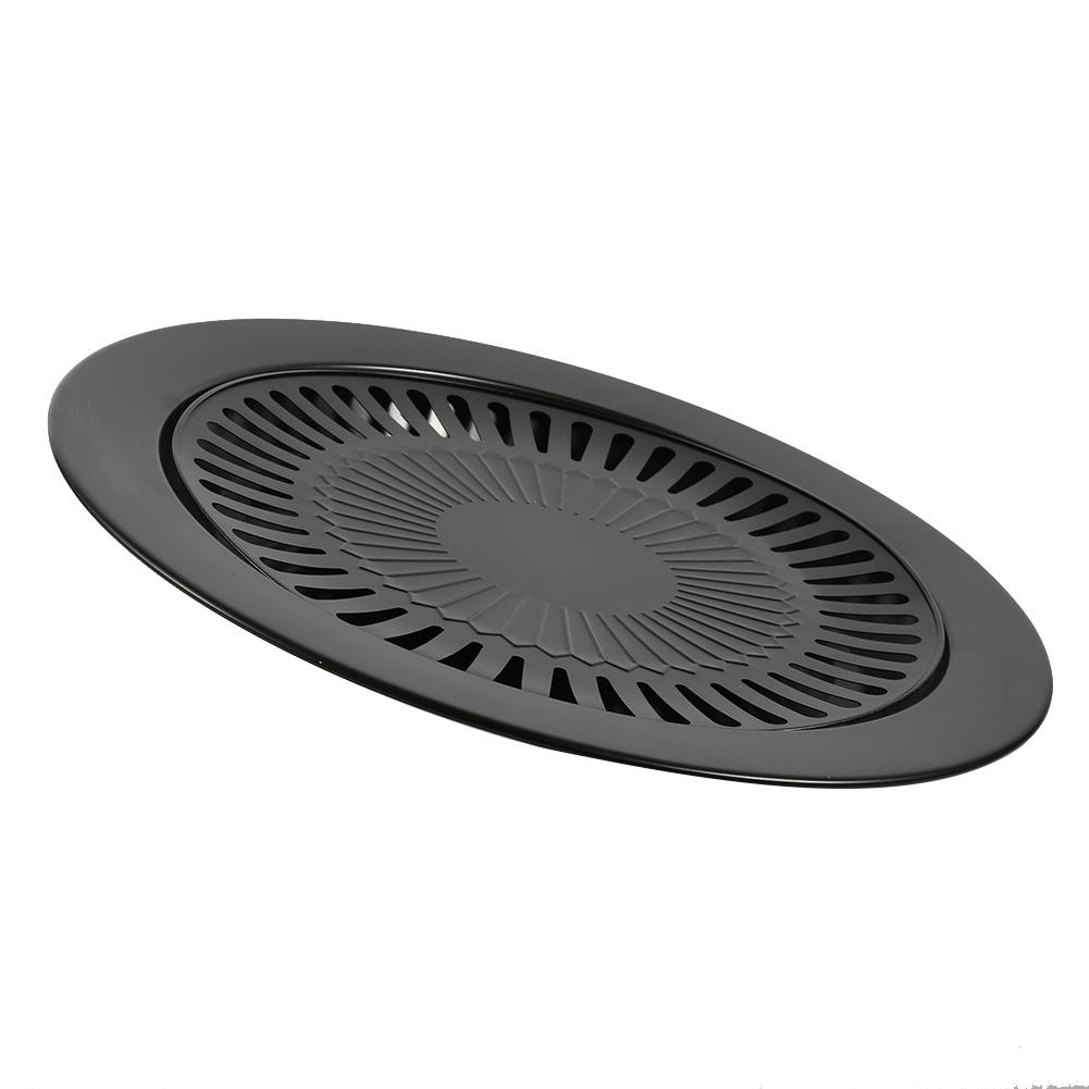 BBQ Grill Barbecue Pan with 2-Layer Water-Filled Outer Coating, Non-Stick and , Suitable for Indoor and Outdoor Use, for Roasting Mt