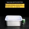 Stainless Steel Rectangular Buffet Food Pan with PP Lid