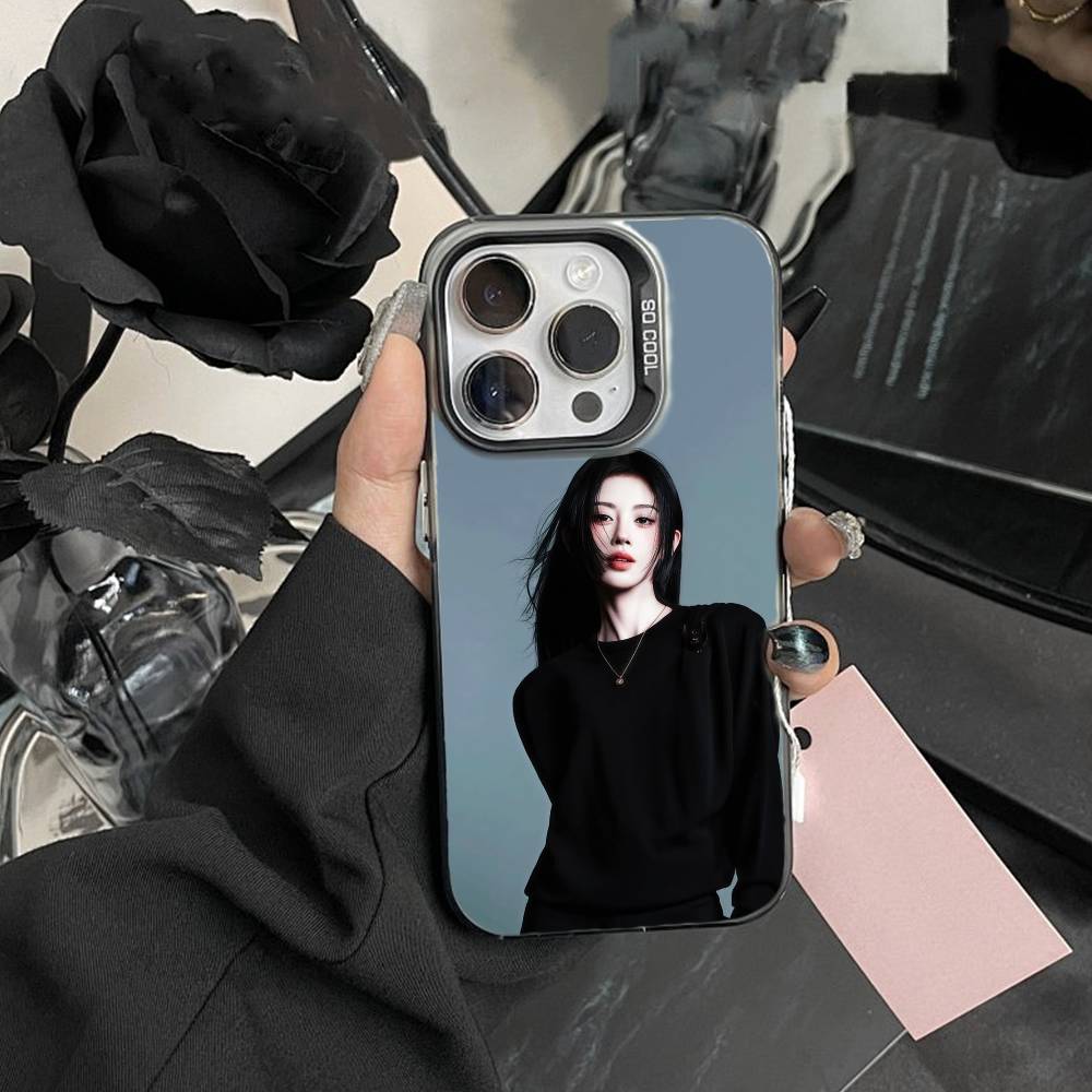 Ju Jingyi P- Kiku Phone Case For iPhone17, 16,15,14,13,12 Pro Max Black Candy Matte Shockproof Cover