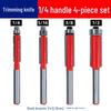 Double-Edged V-Type Round Bottom Woodworking Milling Cutter