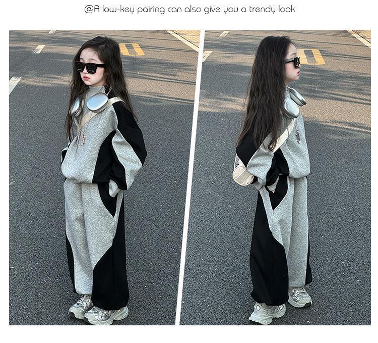 Sportbekleidungsset für Mädchen Frühling/Herbst 2025 - Teenager-Sweatshirt & Hose