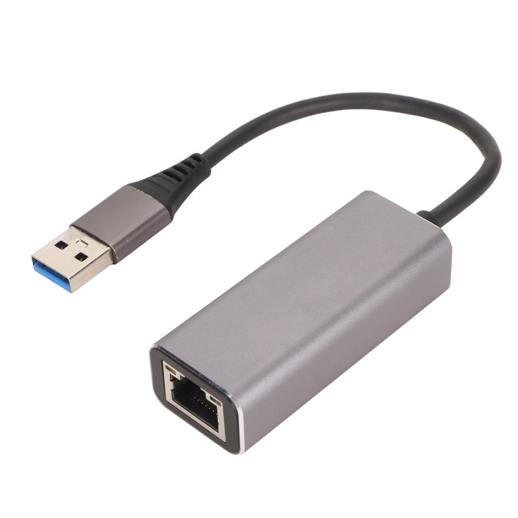 USB to RJ45 Adapter 1Gbps Plug and Play Portable Aluminium Alloy USB to Ethernet Adapter for Laptop Tablet Desktop