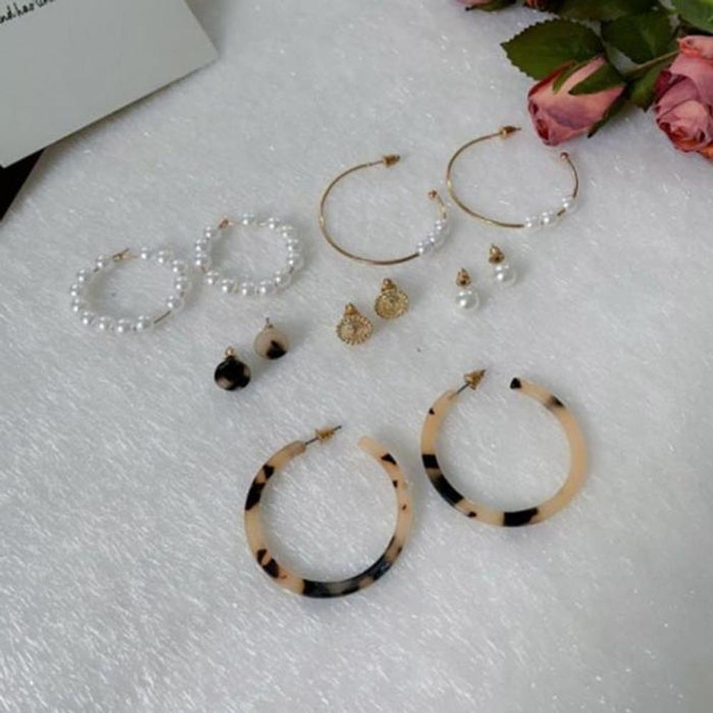 [Onm] Onm Ggd Hopi Pearl Ring 6-Piece Earring Set Ver.1 (9593208)