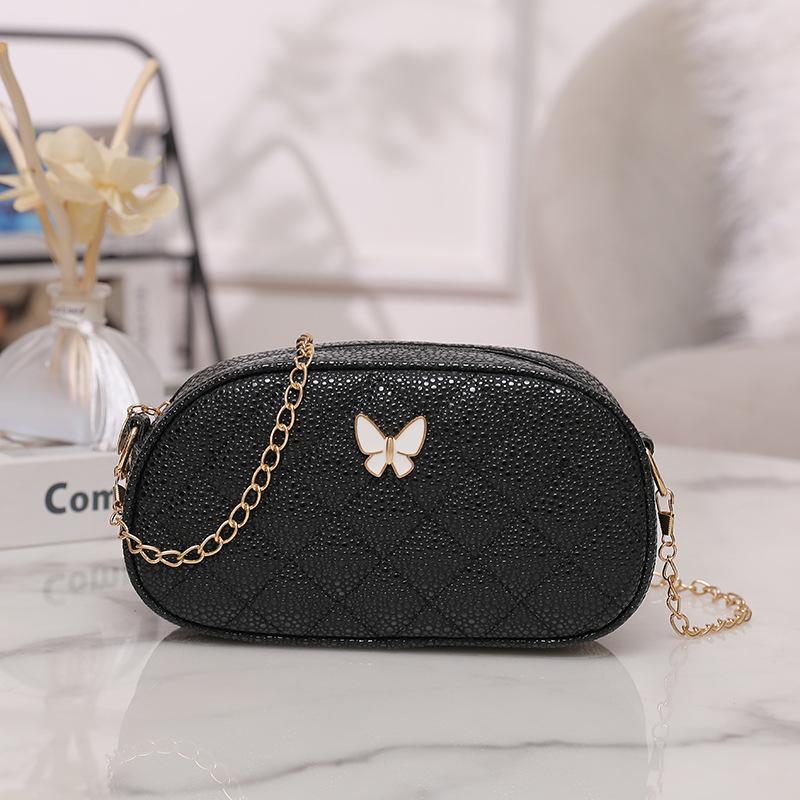 Embroidered Diamond Versatile Shoulder Messenger Women's Bag Chain Fashionable and Simple Mobile Phone Change Bag