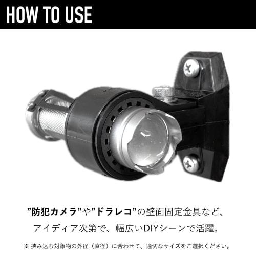 Koei Kasei Anti-Vibration Resin Pipe Clamp with T-Bracket, 13mm Pipe Fixing Bracket, Pole Vibration Suppressant, Black, KFBS24B-5705