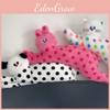 Cartoon Polka Dot Cat Long Plush Cushion For Bedroom Sofa Gift Girls For