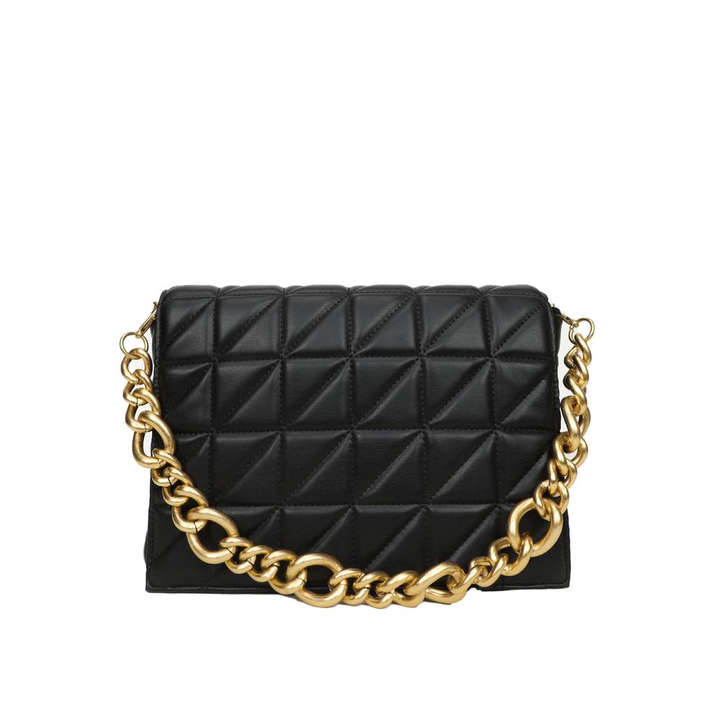 Fashion Women Shoulder Bags New Lingge Fashion Small Fragrant Style Thick Chain Korean Leisure Versatile Outdoor Handheld Bags