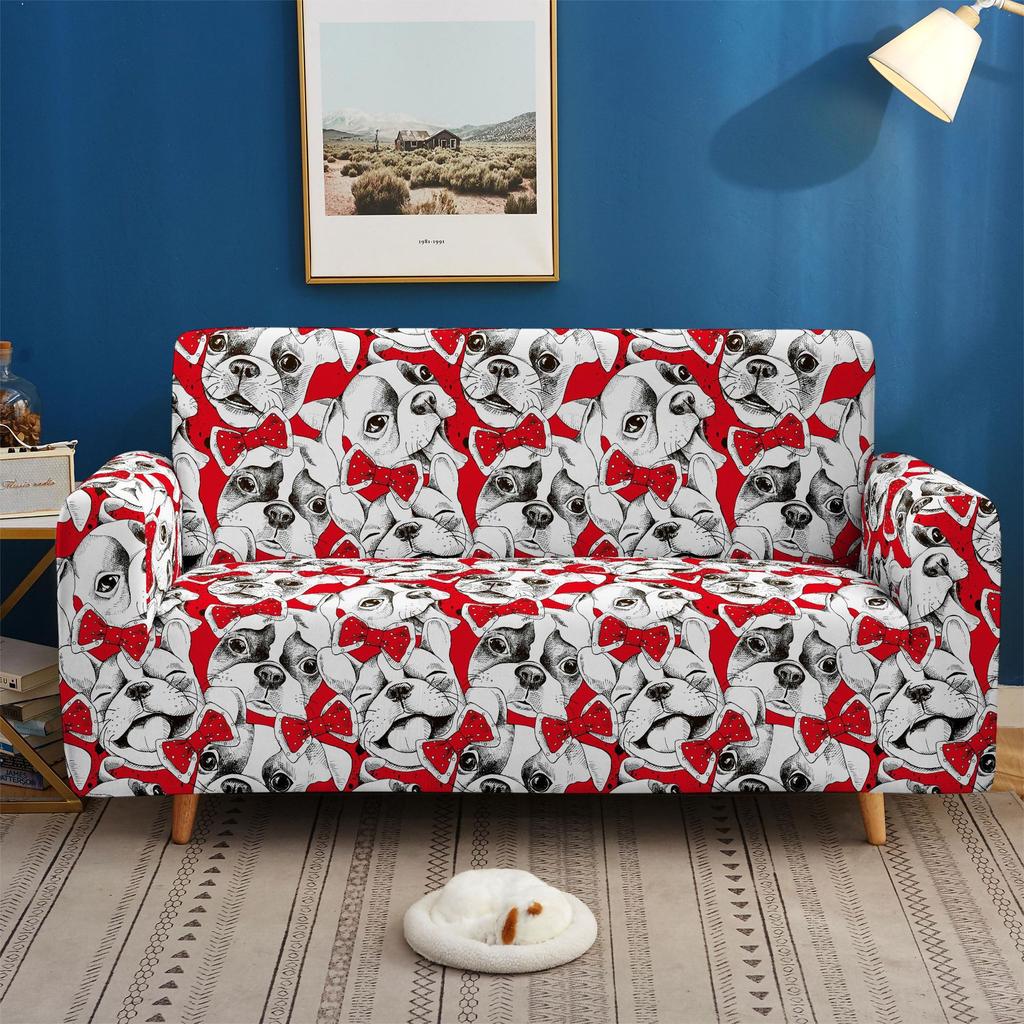 Cartoon Animal Elastic Sofa Cover Wooden Sofa Cover All-Inclusive Non-Slip Leather Full Cover Fabric Combination Universal In All Seasons