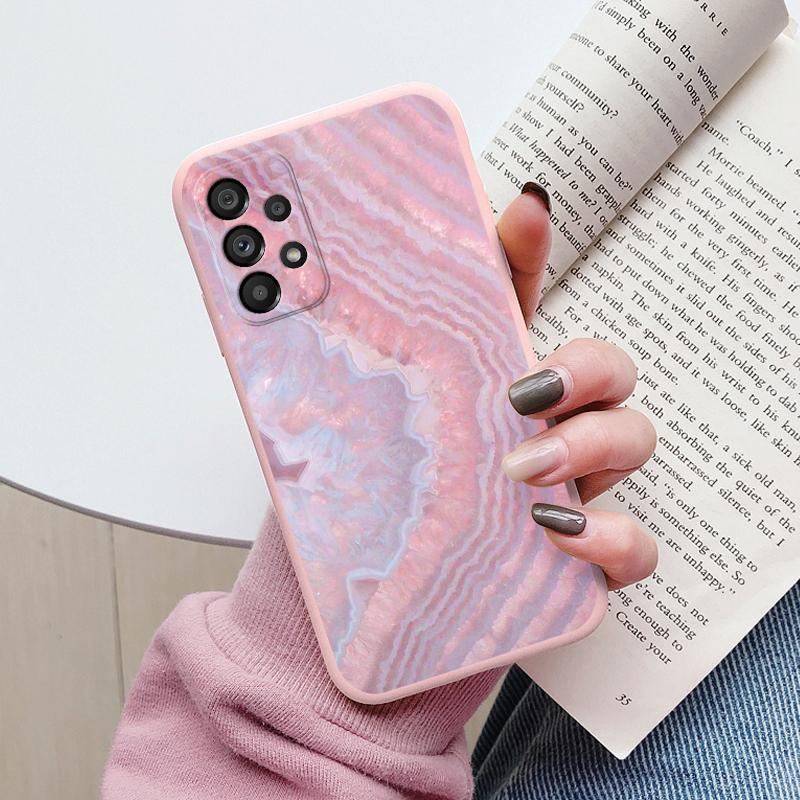 Case For Samsung Galaxy A53 5G A 53 Back Cover Protective Silicone Funda Fashion Marble Stone Texture Coque For Samsung A53 Capa